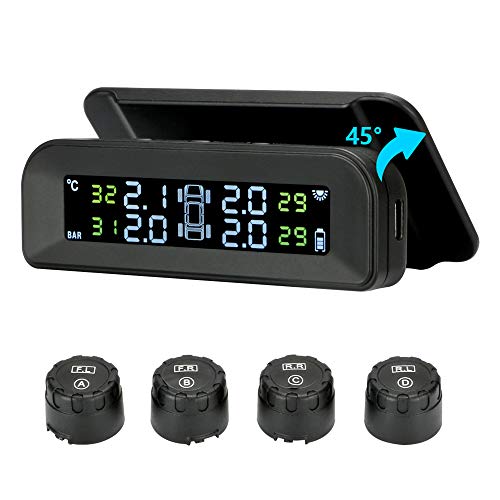 Tire Pressure Monitoring System Wireless Solar TPMS