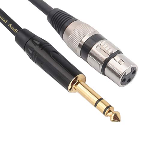 tisino XLR to 1/4 Inch Balanced Signal Interconnect Cable