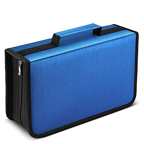 TNP CD DVD Carrying Binder Case - Portable Media Storage Organizer