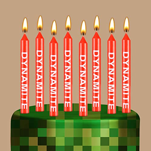 TNT Themed Birthday Candles