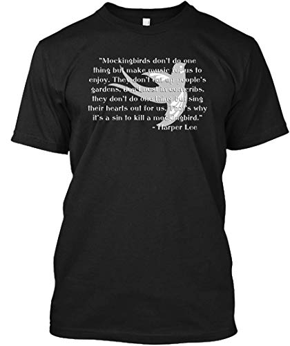 To Kill A Mockingbird Quote Tee|T-Shirt - Black