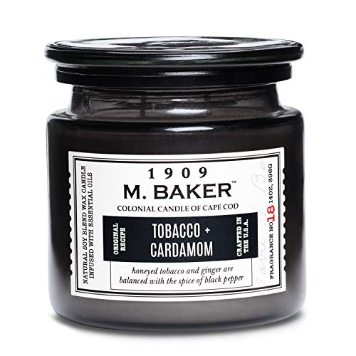 Tobacco & Cardamom Scented Jar Candle