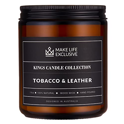 Tobacco & Leather Scented Candles