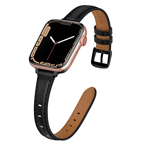 Tobfit Slim Leather Band for Apple Watch - Stylish and Comfortable