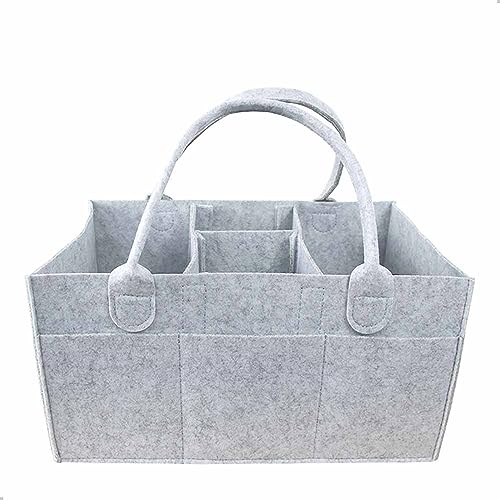 TOFOAN Baby Diaper Caddy Organizer - Grey