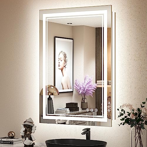 TokeShimi 24x36 Inch Bathroom LED Mirror