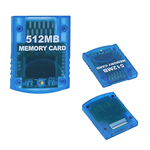 Tolesum Memory Card 512MB(8192 Blocks) - Gamecube and Wii Console, Blue