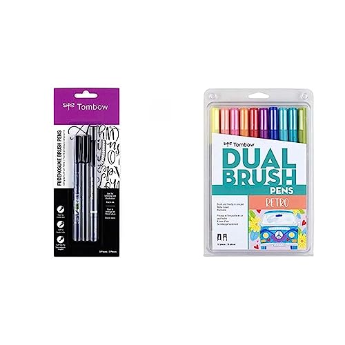 Tombow Brush Pens & Dual Brush Pen Retro Marker