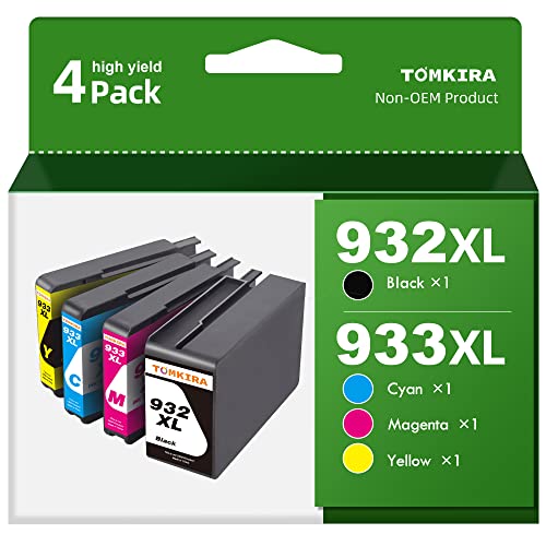 TOMKIRA 933 933XL 932XL 932 Ink Cartridges Combo Pack