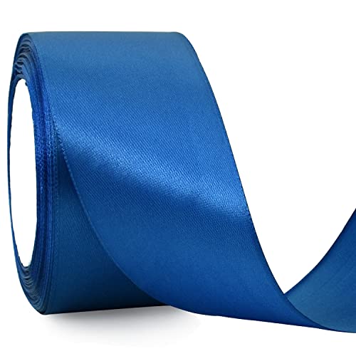 TONIFUL Royal Blue Satin Ribbon Roll