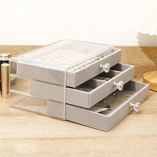 Tookeen Jewelry Organizer with 3 Drawers