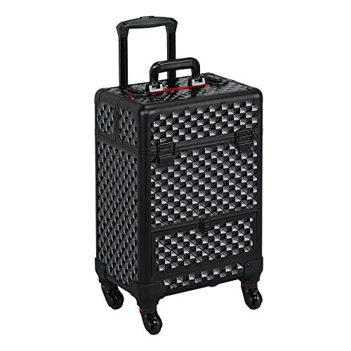 Topeakmart Makeup Travel Case/Trolley with Large Drawer