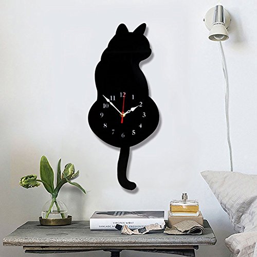 Topkey DIY Cat Wall Clock