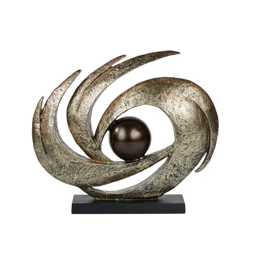Touch of Class Contemporary Earths Motion - Aged Gold - Table Sculpture Art Decor