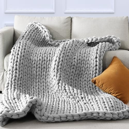 Touchat Chunky Knit Gravity Weighted Blanket