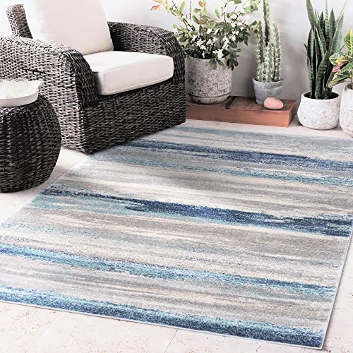 Tower Hill Abstract Blue Area Rug