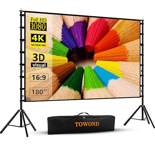 TOWOND 180-inch Outdoor Projection Screen