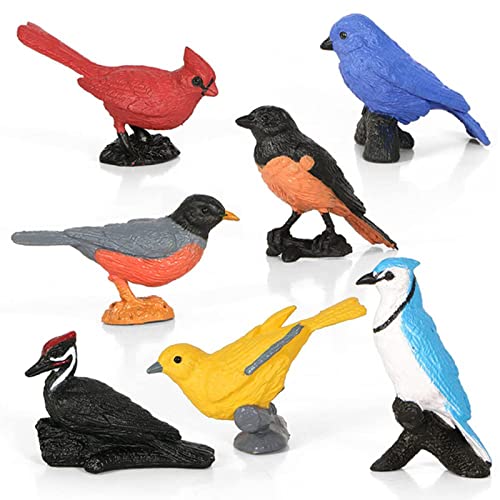 Toy Bird Figures for Kids Cake Decoration