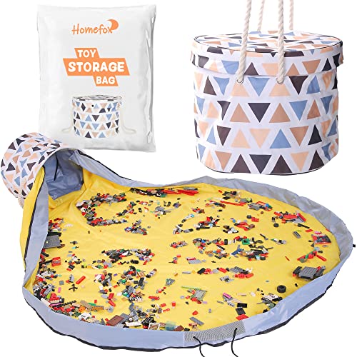 Toy Storage Basket with Large Play Mat
