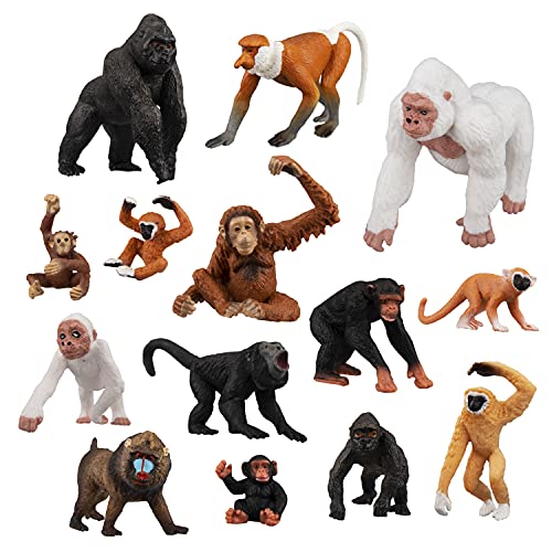 Toymany Monkey & Gorilla Figurines Set