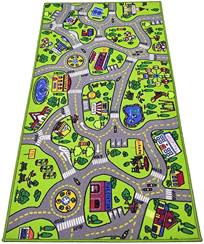 Toyvelt Kids Carpet Playmat Car Rug