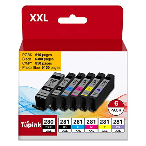 TR8620a Canon Ink 280/281 Cartridges Combo (6 Pack)