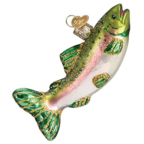 Traditional Hand-Crafted Alpine Rainbow Trout Christmas Ornaments