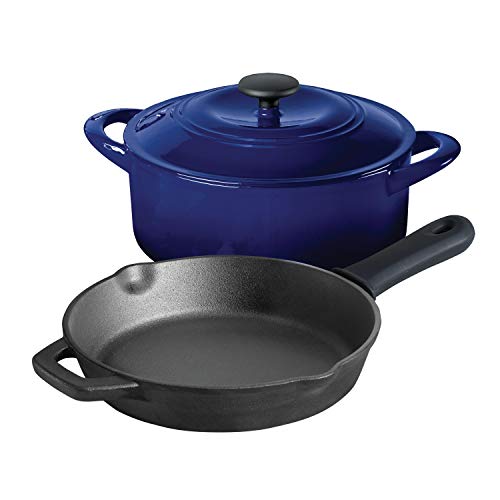 Tramontina Essential Cast Iron Cookware Set - Blue