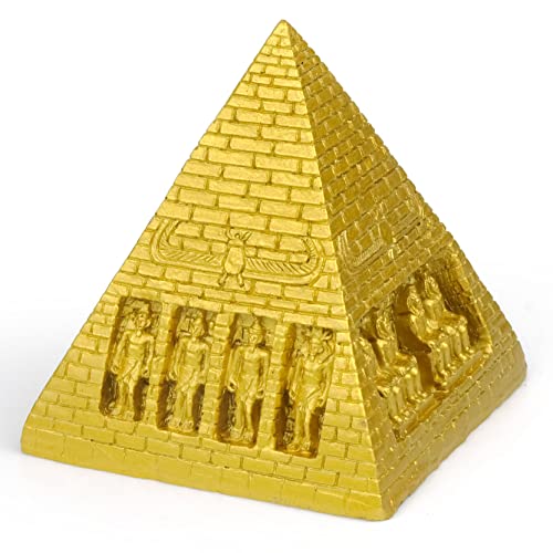 TRANSGOOD Egyptian Pyramid Statue Mini Size Resin Figurine Sculpture Home Décor Ancient Building Model Egypt Souvenirs