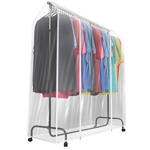 Transparent Clothes Rail Cover