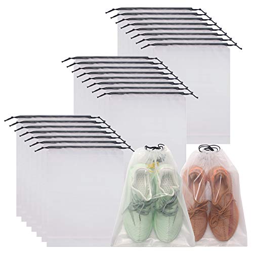 Transparent Shoe Bags for Travel Large Clear Shoes Storage Organizers