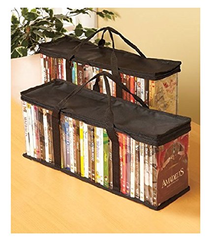 Trenton Gifts DVD Clear Storage Bags | Holds 40 DVD's