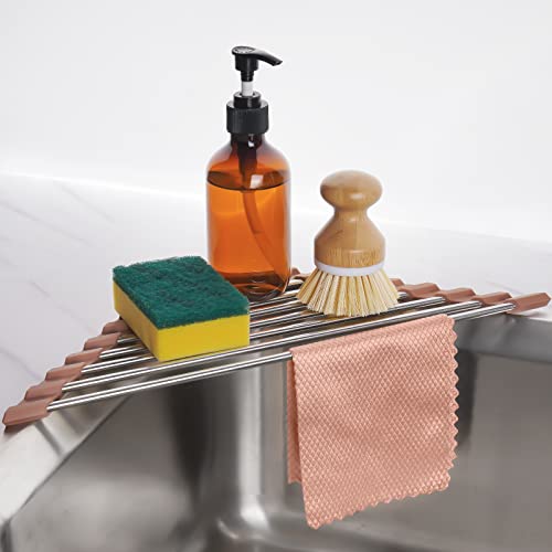 Triangle Roll-Up Dish Drying Rack