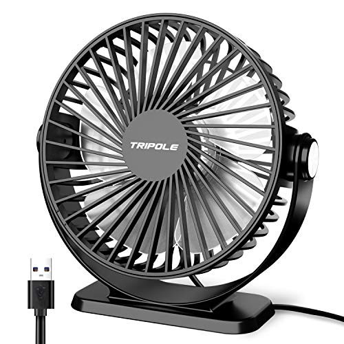 TriPole Portable Desk Fan with USB Power