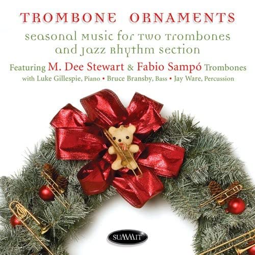 Trombone Holiday Ornaments