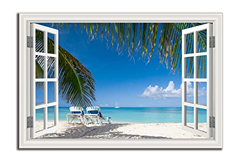 Tropical Beach Wall Art Picture