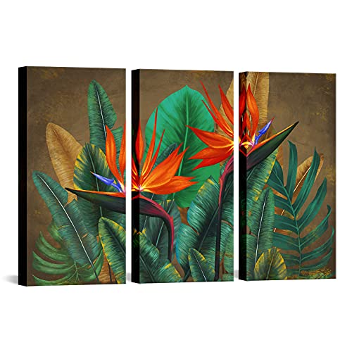 Tropical Flower Canvas Wall Art