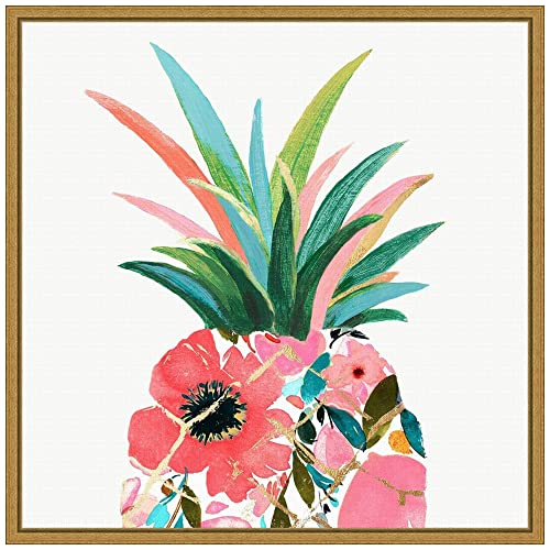 Tropical Pineapple Canvas Wall Art Print
