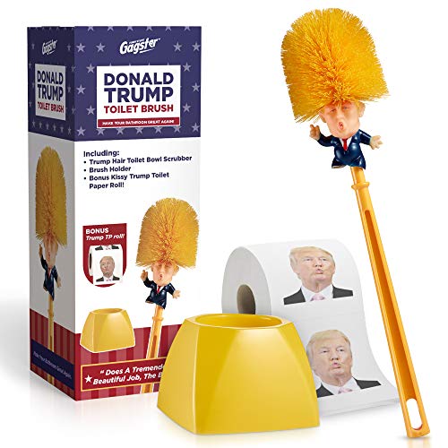 Trump Toilet Brush and Toilet Paper Bundle