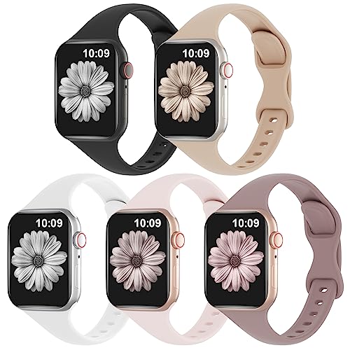 TSAAGAN Slim Silicone Bands for Apple Watch