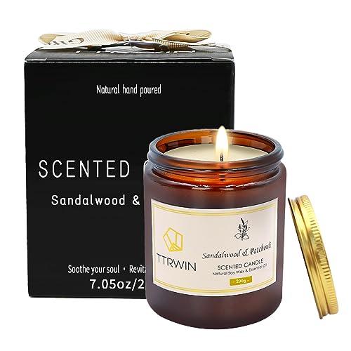 TTRWIN Sandalwood & Patchouli Scented Candle