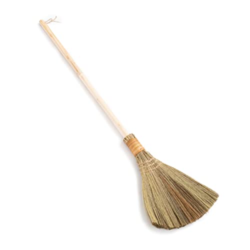 TTS For Home Vietnamese Natural Whisk Broom 45inch- Straw Soft Broom - Long Handle Broomstick for Cleaning, Decoration, Wedding