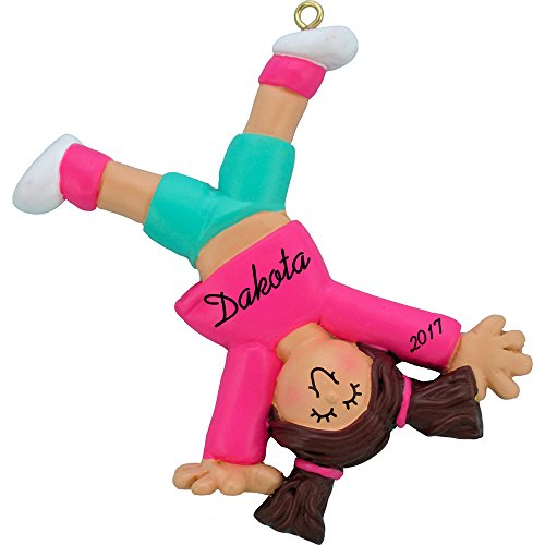 Tumbling Cartwheel Christmas Ornament - Girl