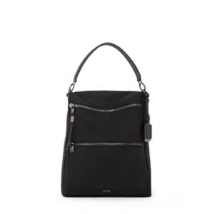 TUMI Voyageur Leigh Backpack/Tote - Men's & Womens Tote & Backpack - Tote for Everyday Use & Work - Black & Gunmetal Hardware