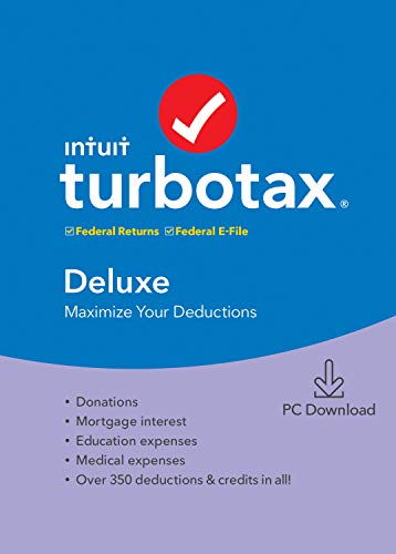 TurboTax Deluxe 2019 Tax Software [PC Download]