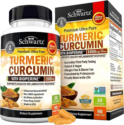 Turmeric Curcumin with BioPerine - Joint Support Supplement