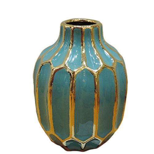 Turquoise/Teal Ceramic Vase
