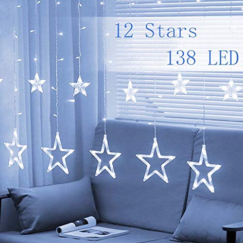 Twinkle Star Curtain String Lights