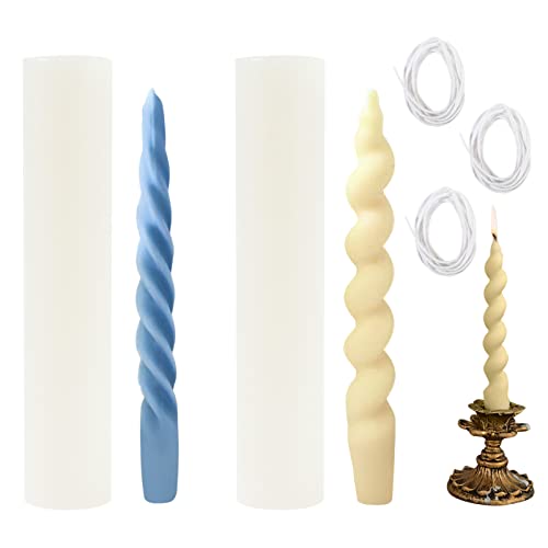 Twisted Silicone Candle Molds