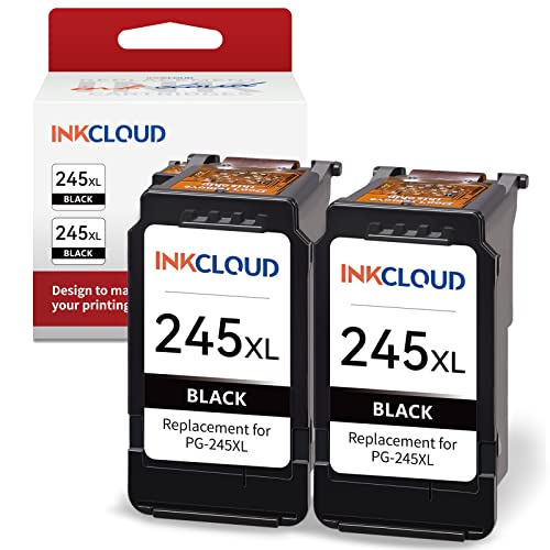 Two Pack INKCLOUD 245XL Black Ink Cartridge
